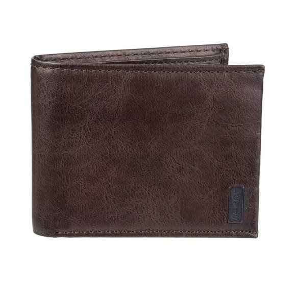 Levi's Men's‎ RFID Traveler Extra Capacity Bifold Wallet Brown - Picture 3 of 3